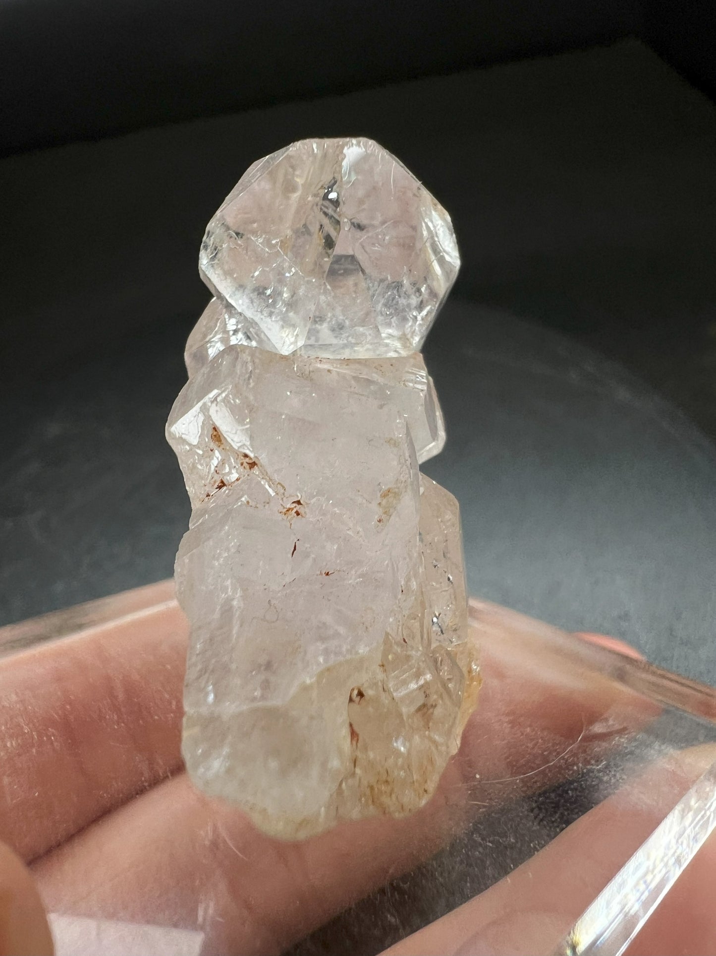 Elestial Clear Quartz/ Amethyst Sceptre Cluster from Madagascar Collectors Piece Statement Piece Home Decor