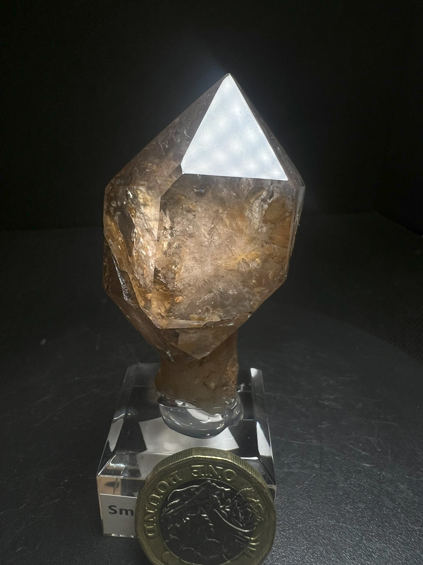 Rare Natural Exceptional Elestial Smokey Sceptre from Madagascar Collectors Piece Statement Piece Home decor
