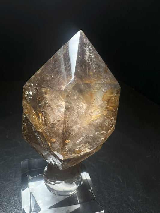 Rare Natural Exceptional Elestial Smokey Sceptre from Madagascar Collectors Piece Statement Piece Home decor