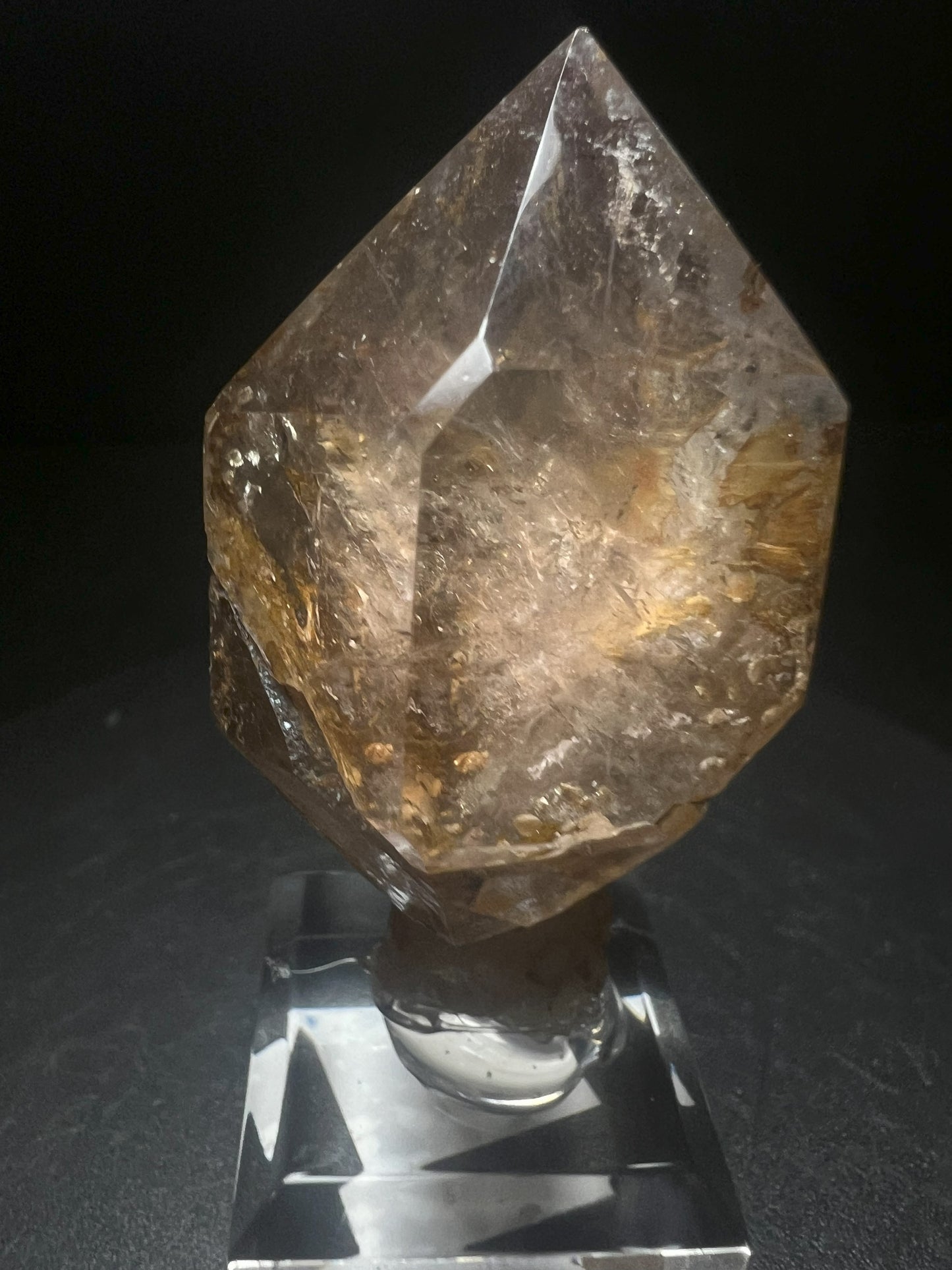 Rare Natural Exceptional Elestial Smokey Sceptre from Madagascar Collectors Piece Statement Piece Home decor