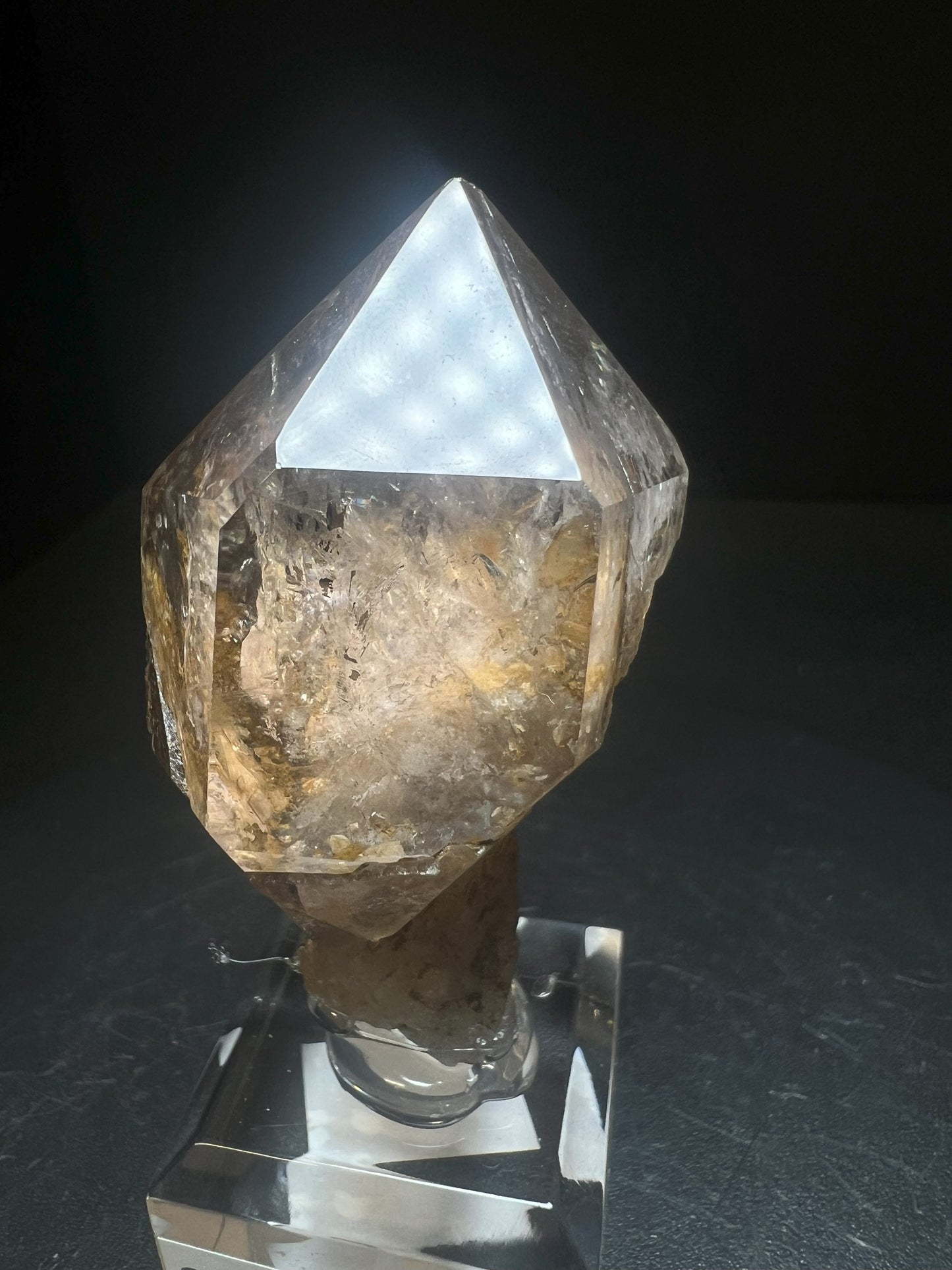 Rare Natural Exceptional Elestial Smokey Sceptre from Madagascar Collectors Piece Statement Piece Home decor