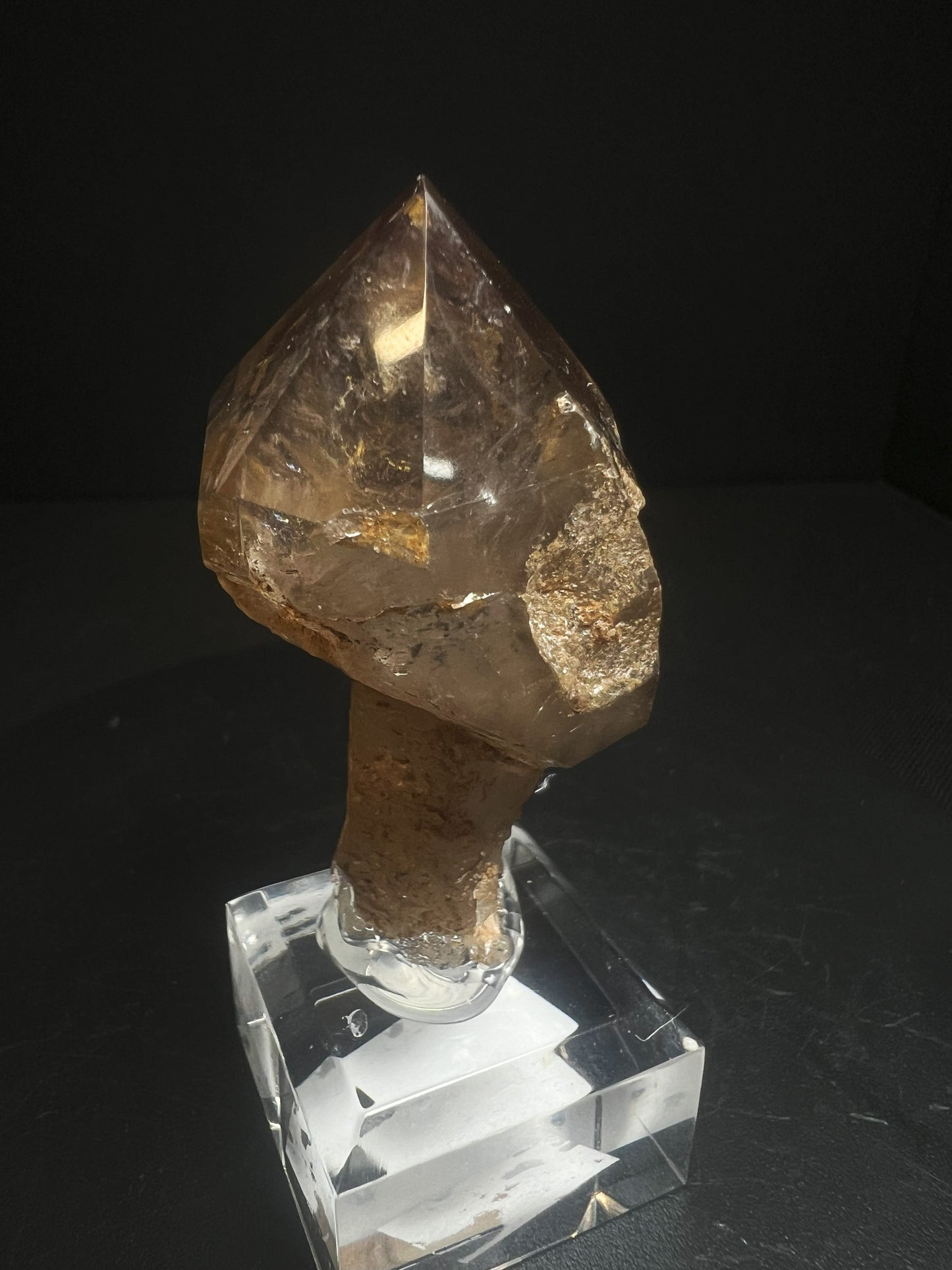 Rare Natural Exceptional Elestial Smokey Sceptre from Madagascar Collectors Piece Statement Piece Home decor