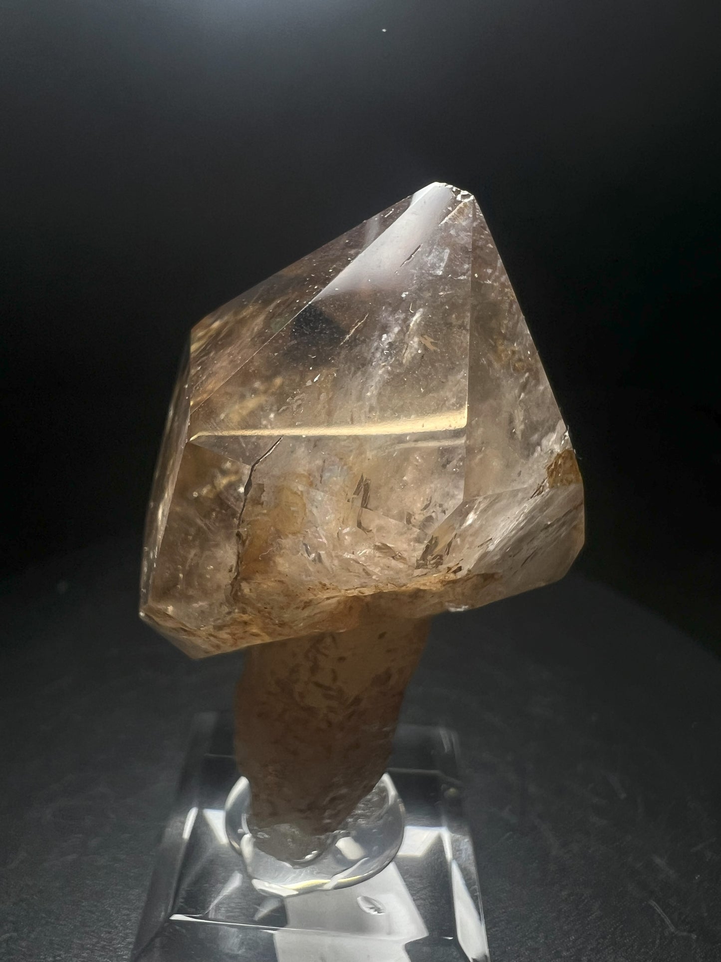 Rare Natural Exceptional Elestial Smokey Sceptre from Madagascar Collectors Piece Statement Piece Home decor
