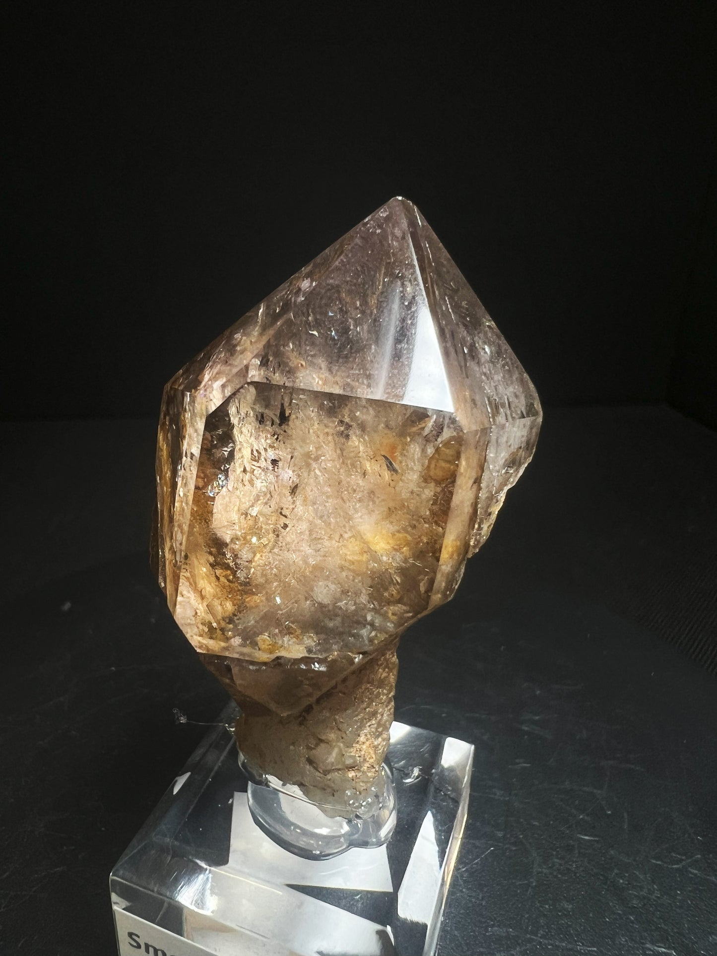 Rare Natural Exceptional Elestial Smokey Sceptre from Madagascar Collectors Piece Statement Piece Home decor