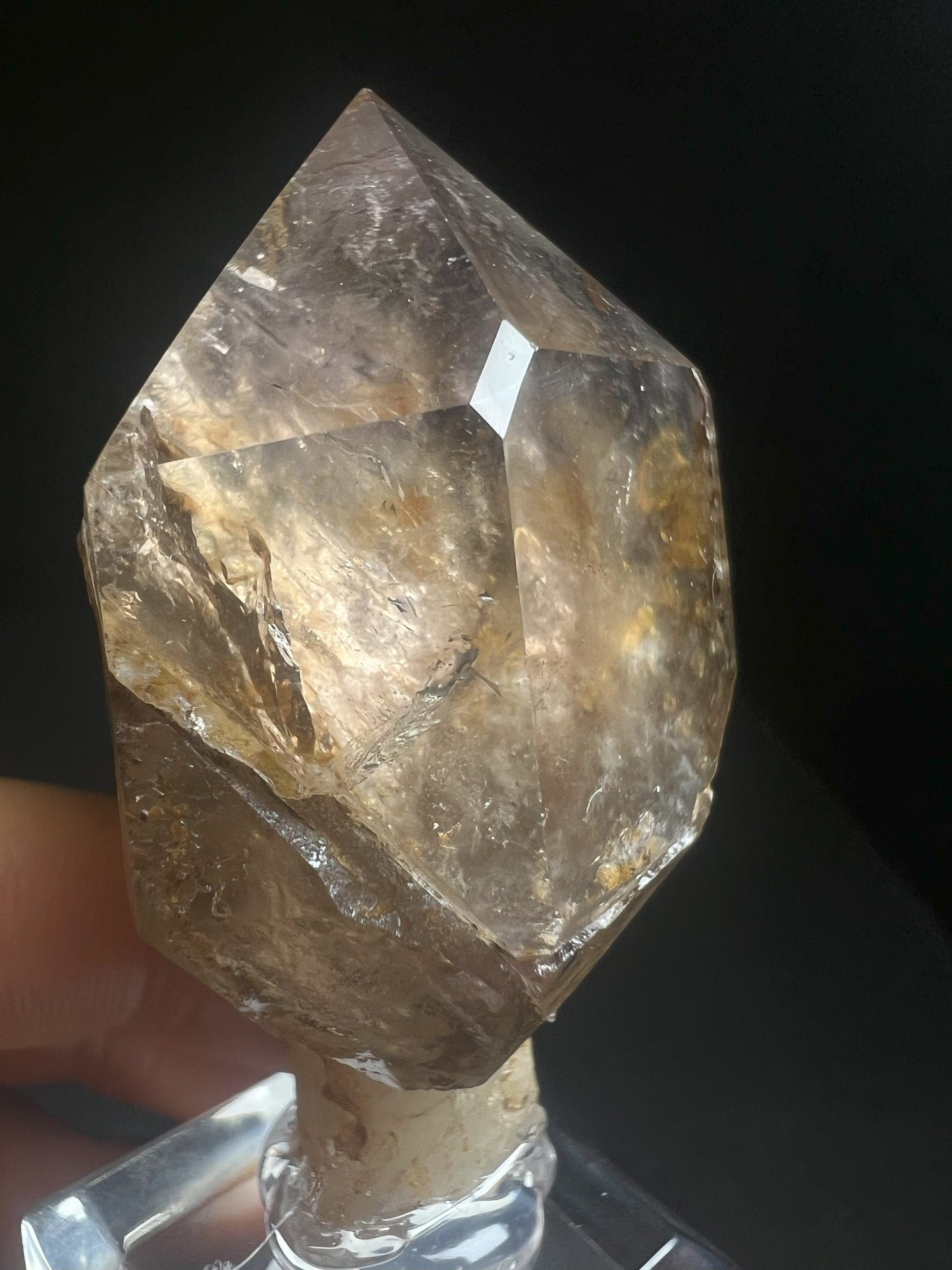 Rare Natural Exceptional Elestial Smokey Sceptre from Madagascar Collectors Piece Statement Piece Home decor