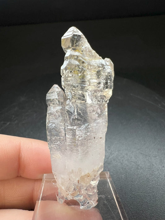 Elestial Clear Quartz Sceptre from Madagascar Collectors Piece Statement Piece Home Decor