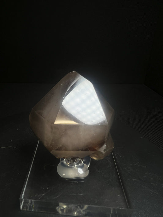 Rare Natural Exceptional Elestial Gas filled Smokey Sceptre from Madagascar Collectors Piece Statement Piece Home Decor