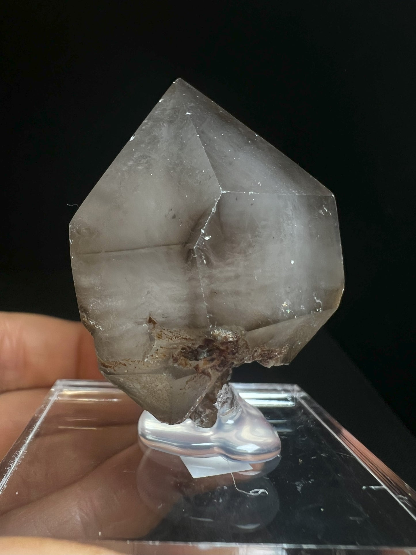 Rare Natural Exceptional Elestial Gas filled Smokey Sceptre from Madagascar Collectors Piece Statement Piece Home Decor