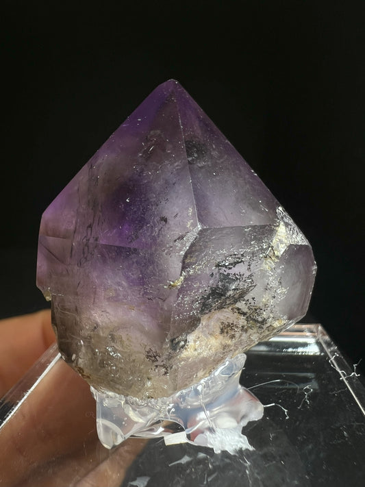 Rare Natural Exceptional Elestial Amethyst Sceptre from Madagascar Collectors Piece Statement Piece Home Decor