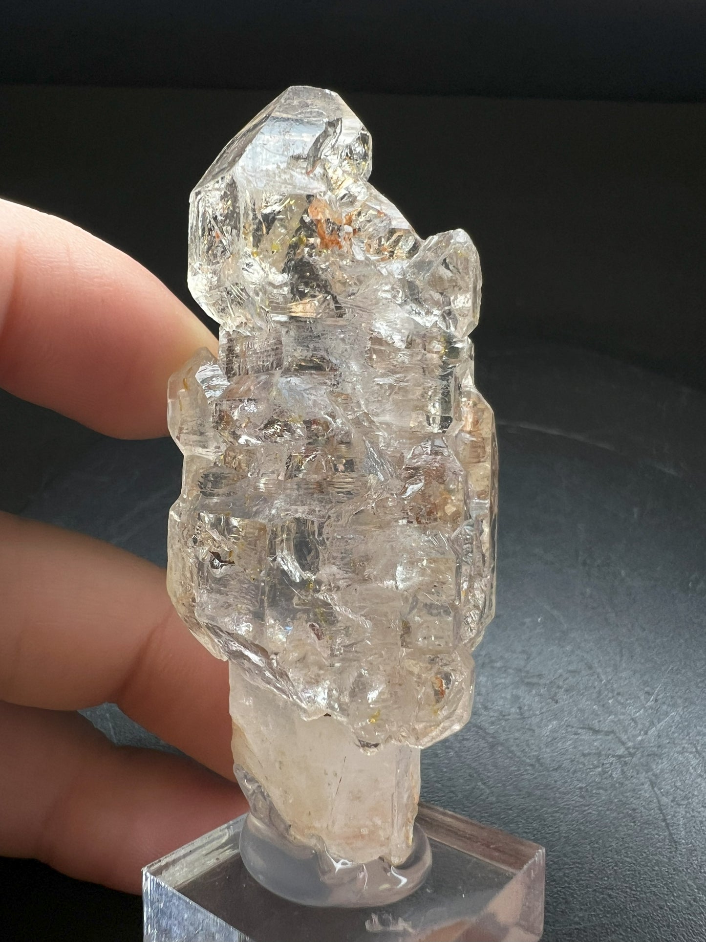 Elestial Clear Quartz Sceptre from Madagascar Collectors Piece Statement Piece Home Decor