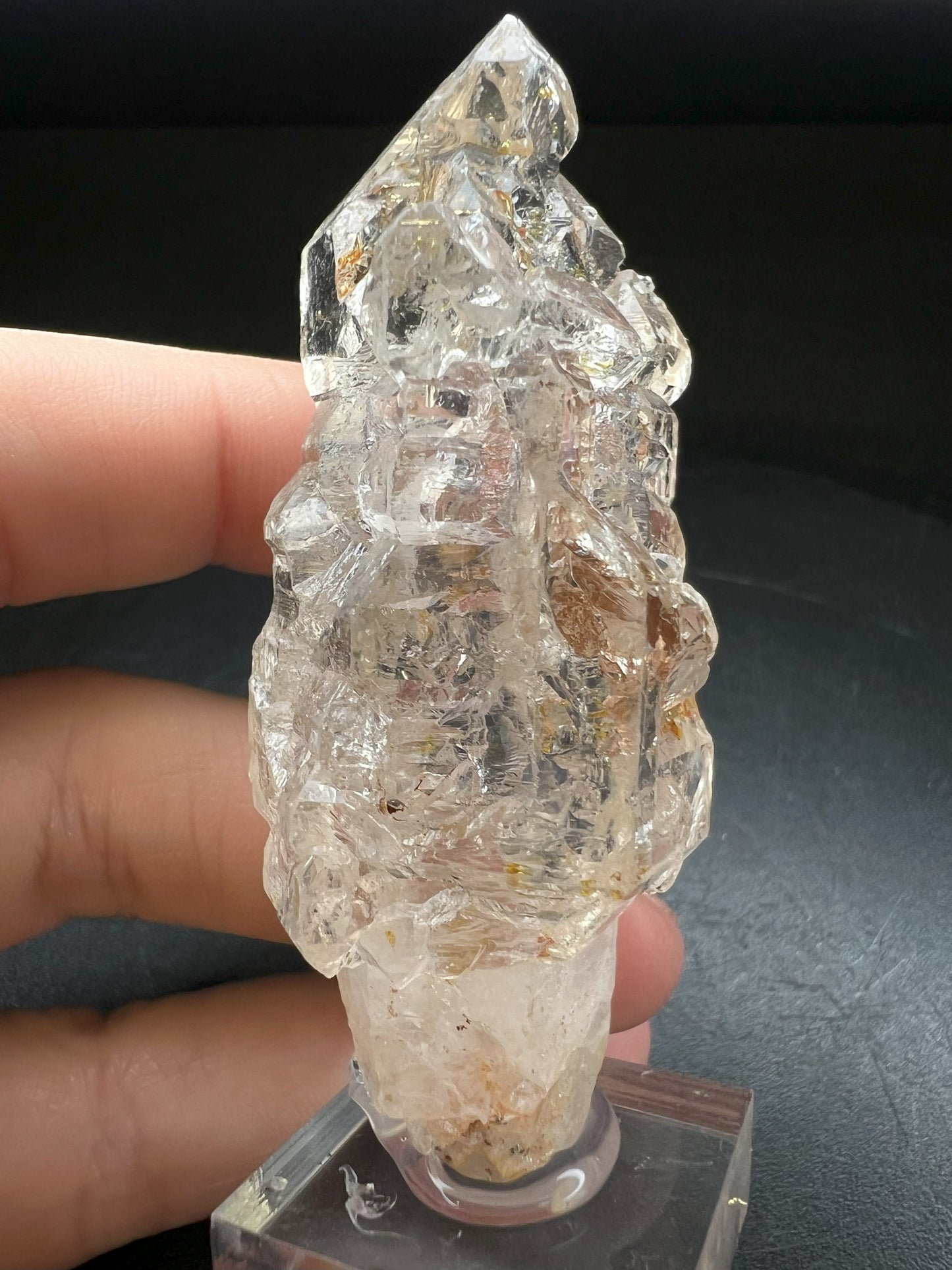 Elestial Clear Quartz Sceptre from Madagascar Collectors Piece Statement Piece Home Decor
