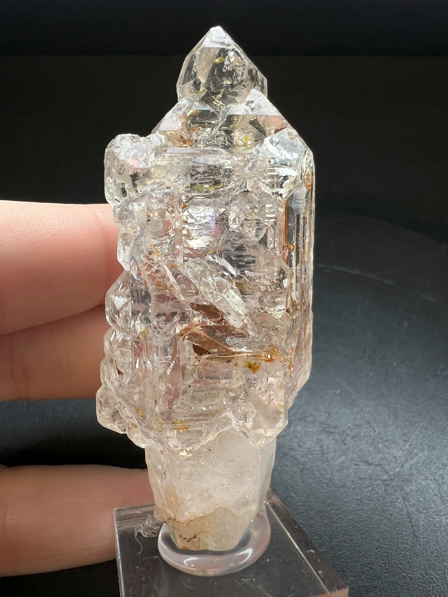 Elestial Clear Quartz Sceptre from Madagascar Collectors Piece Statement Piece Home Decor