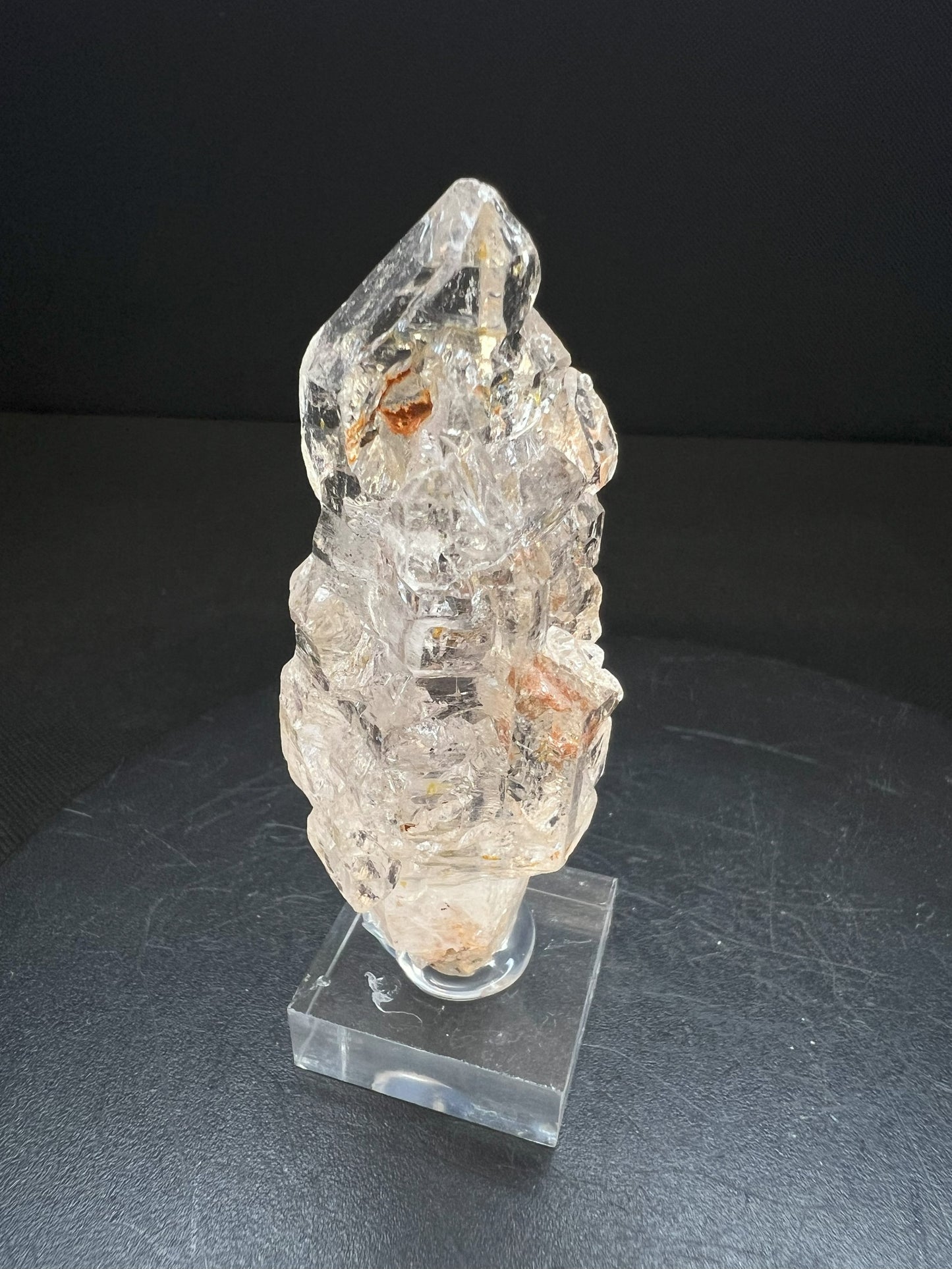 Elestial Clear Quartz Sceptre from Madagascar Collectors Piece Statement Piece Home Decor