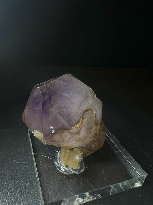 Rare Natural Exceptional Elestial Smokey Amethyst Sceptre from Madagascar Collectors Piece Statement Piece Home decor