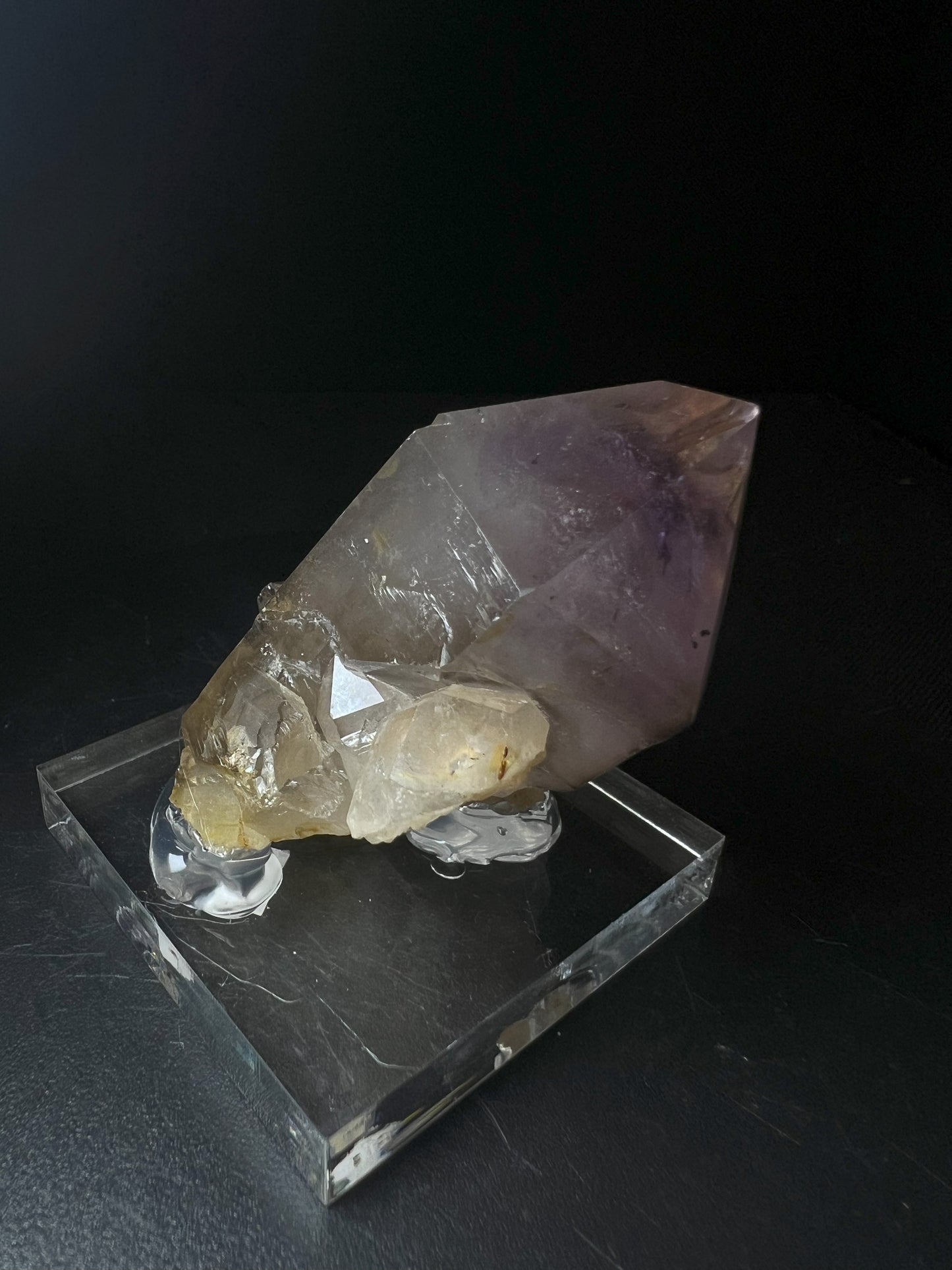 Rare Natural Exceptional Elestial Smokey Amethyst Sceptre from Madagascar Collectors Piece Statement Piece Home decor