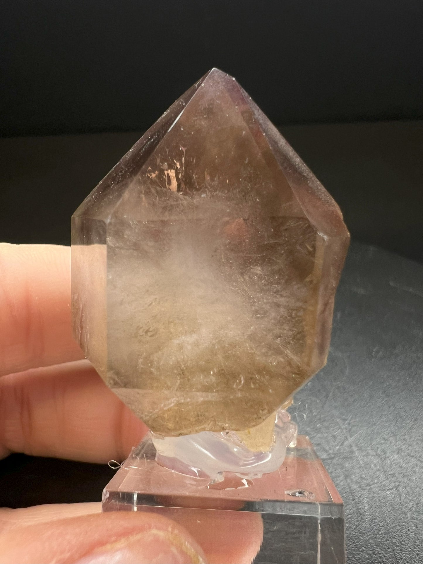 Gas Included Amethyst/ Smoky quartz Sceptre from Madagascar Collectors Piece Statement Piece Home Decor