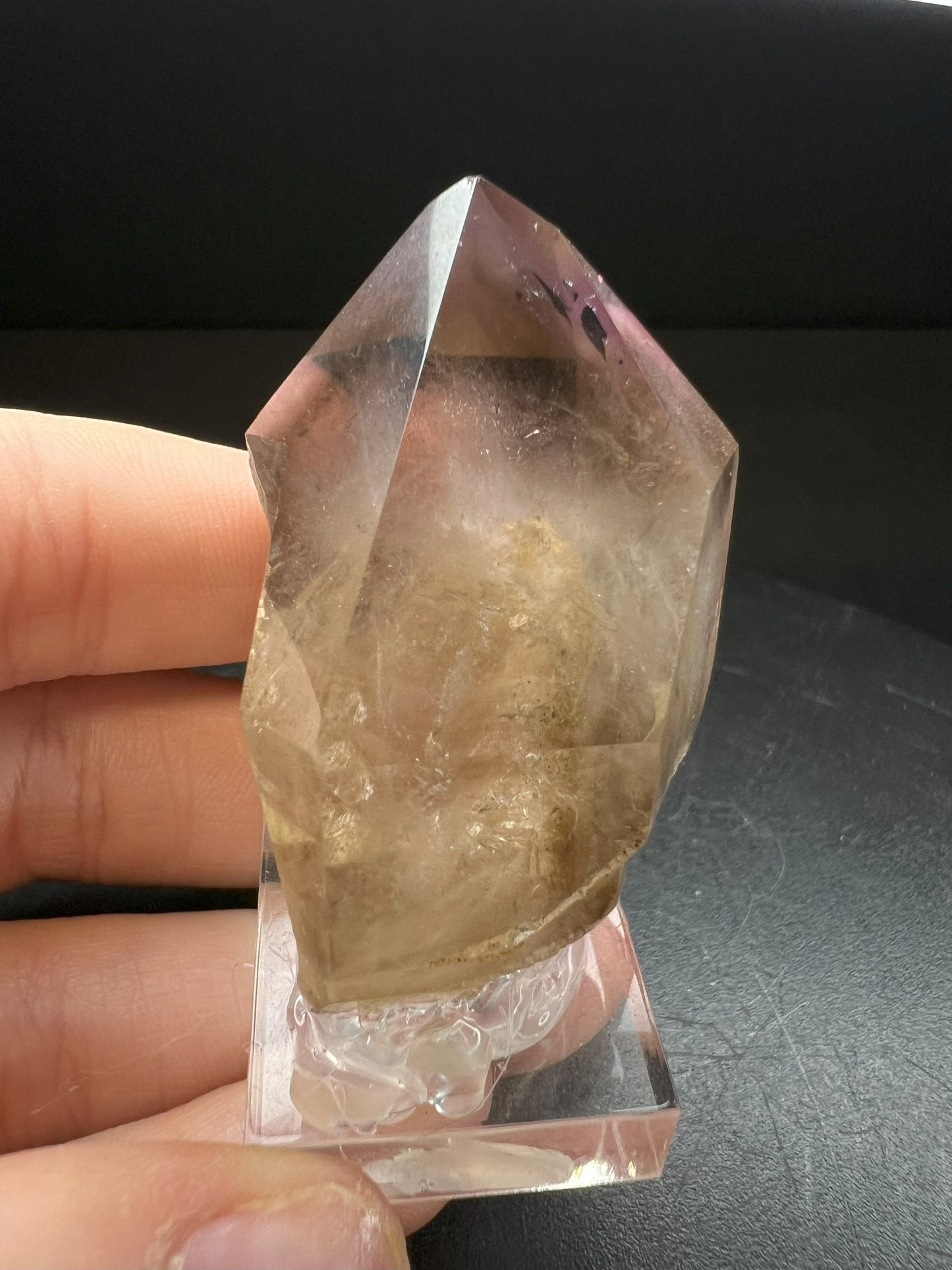Gas Included Amethyst/ Smoky quartz Sceptre from Madagascar Collectors Piece Statement Piece Home Decor