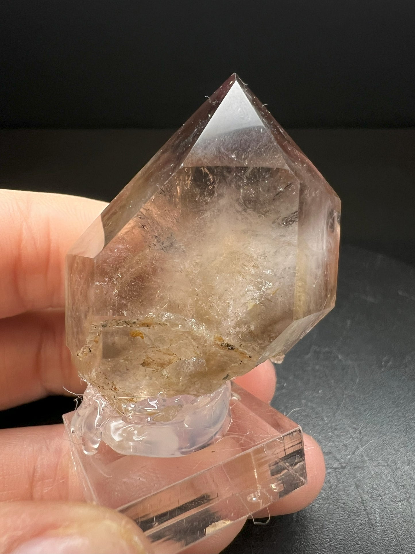 Gas Included Amethyst/ Smoky quartz Sceptre from Madagascar Collectors Piece Statement Piece Home Decor