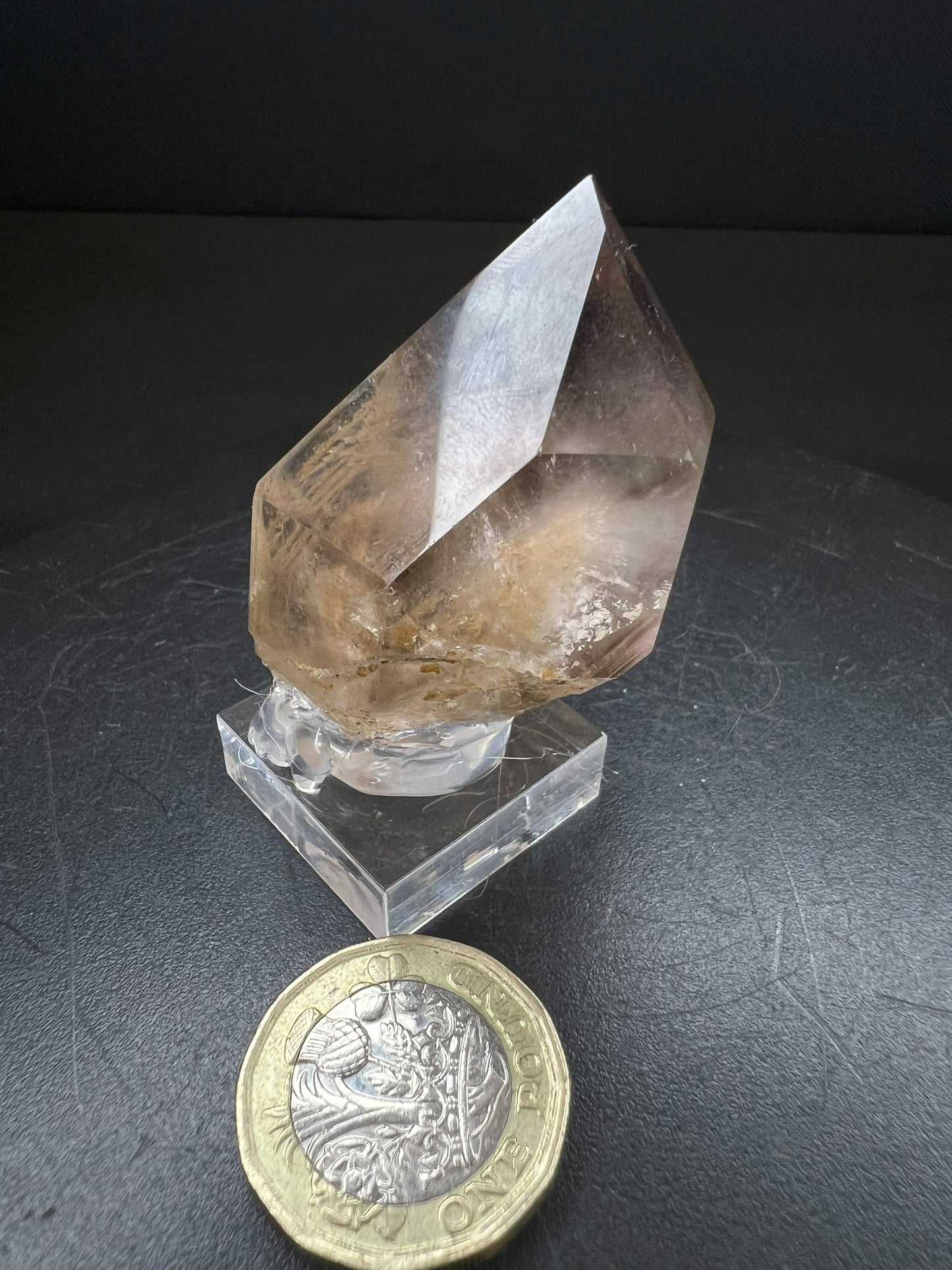 Gas Included Amethyst/ Smoky quartz Sceptre from Madagascar Collectors Piece Statement Piece Home Decor