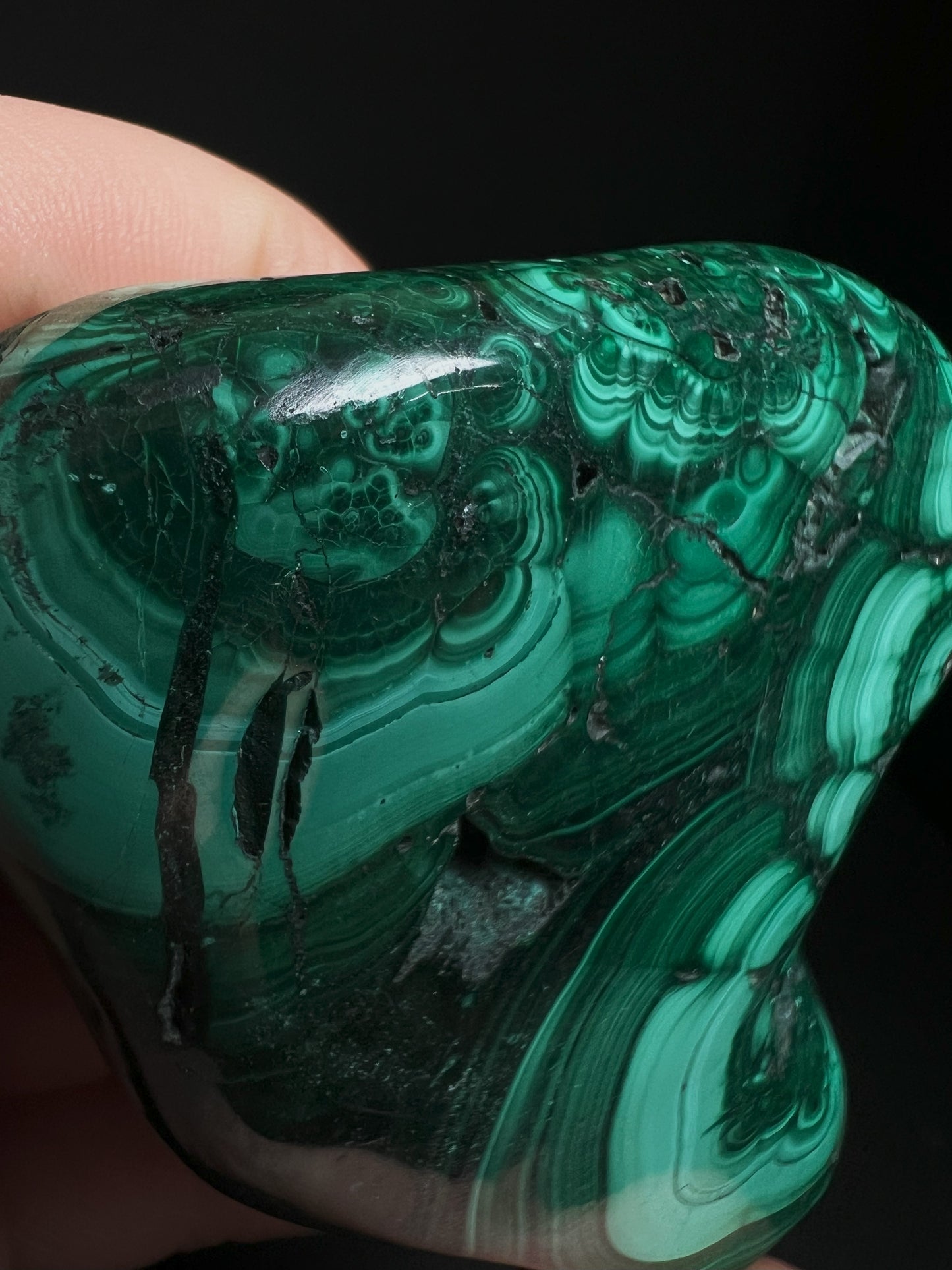 Polished Malachite Crystal- Crystal Healing, Home Decor, Gift