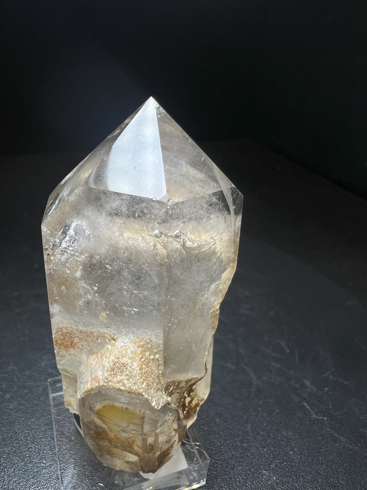 Rare Natural Exceptional Elestial Clear Quartz Sceptre from Madagascar Collectors Piece Statement Piece Home Decor