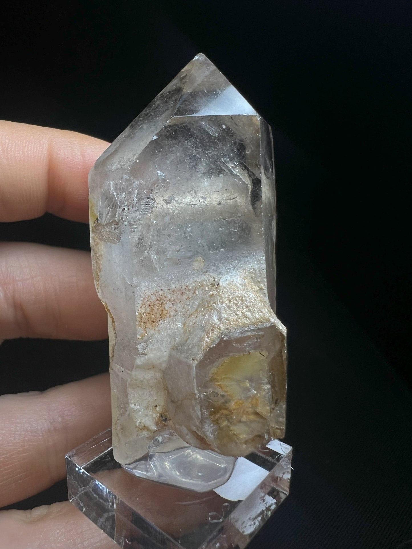 Rare Natural Exceptional Elestial Clear Quartz Sceptre from Madagascar Collectors Piece Statement Piece Home Decor