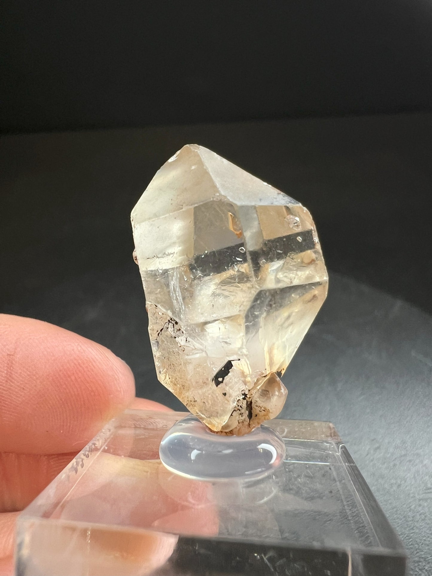 Elestial Clear Quartz Sceptre from Madagascar Collectors Piece Statement Piece Home Decor
