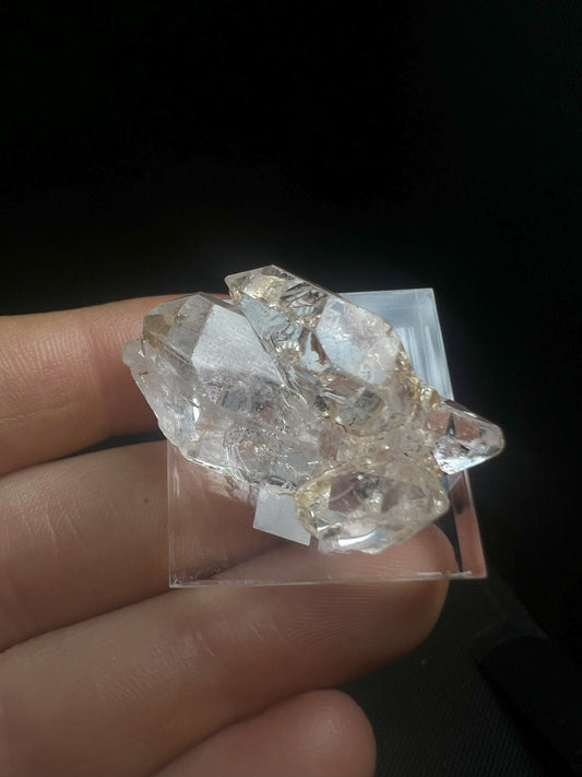 Rare Natural Exceptional Clear Elestial Cluster from Madagascar Collectors Piece Statement Piece Home Decor