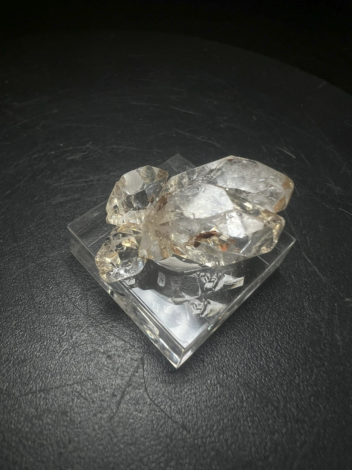 Rare Natural Exceptional Clear Elestial Cluster from Madagascar Collectors Piece Statement Piece Home Decor