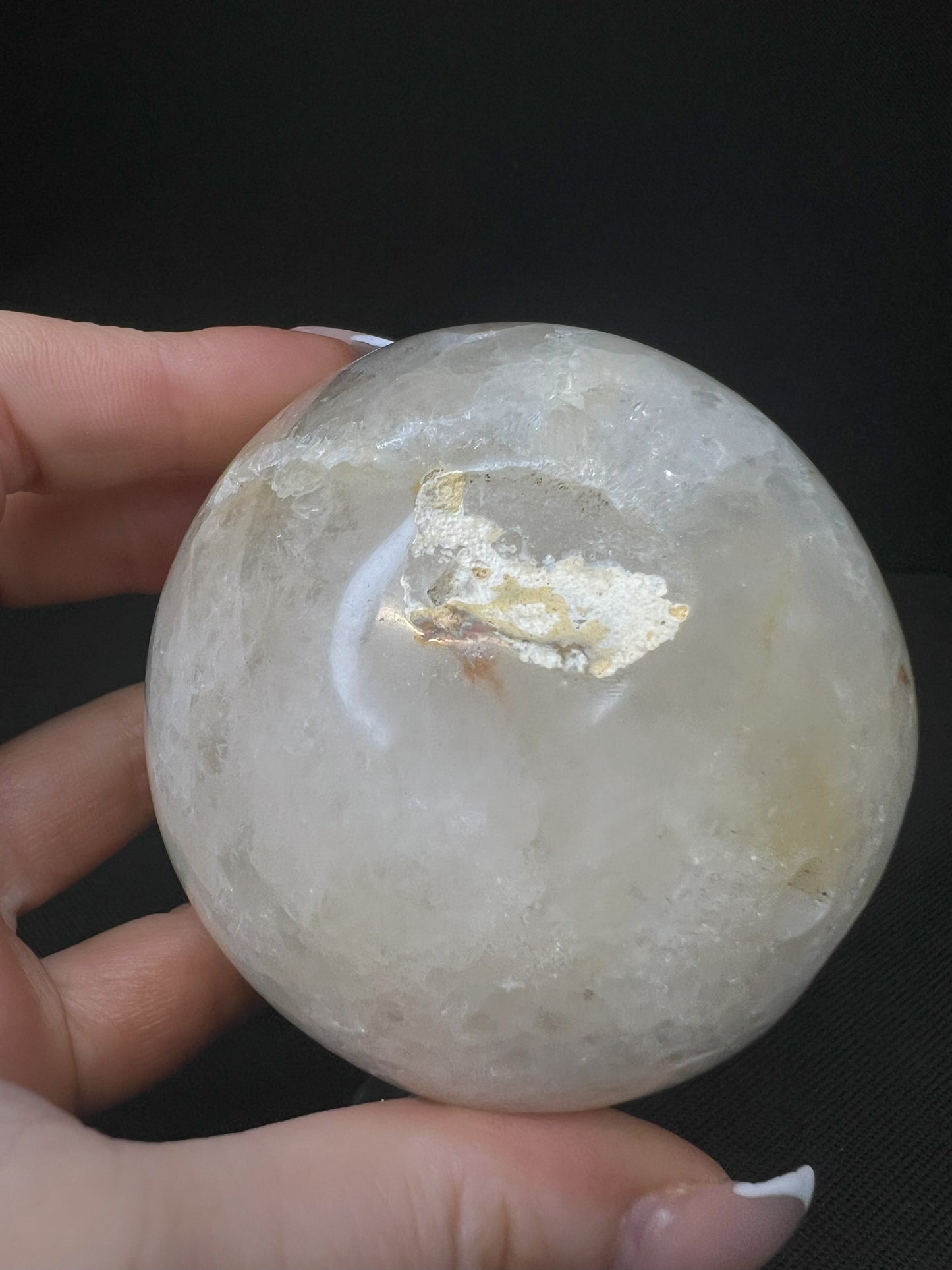 Polished Druzy Carnelian Geode Sphere From Madagascar (Stand Included)