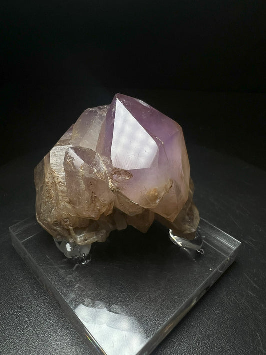 Rare Natural Exceptional Elestial Amethyst Sceptre Cluster from Madagascar Collectors Piece Statement Piece Home Decor