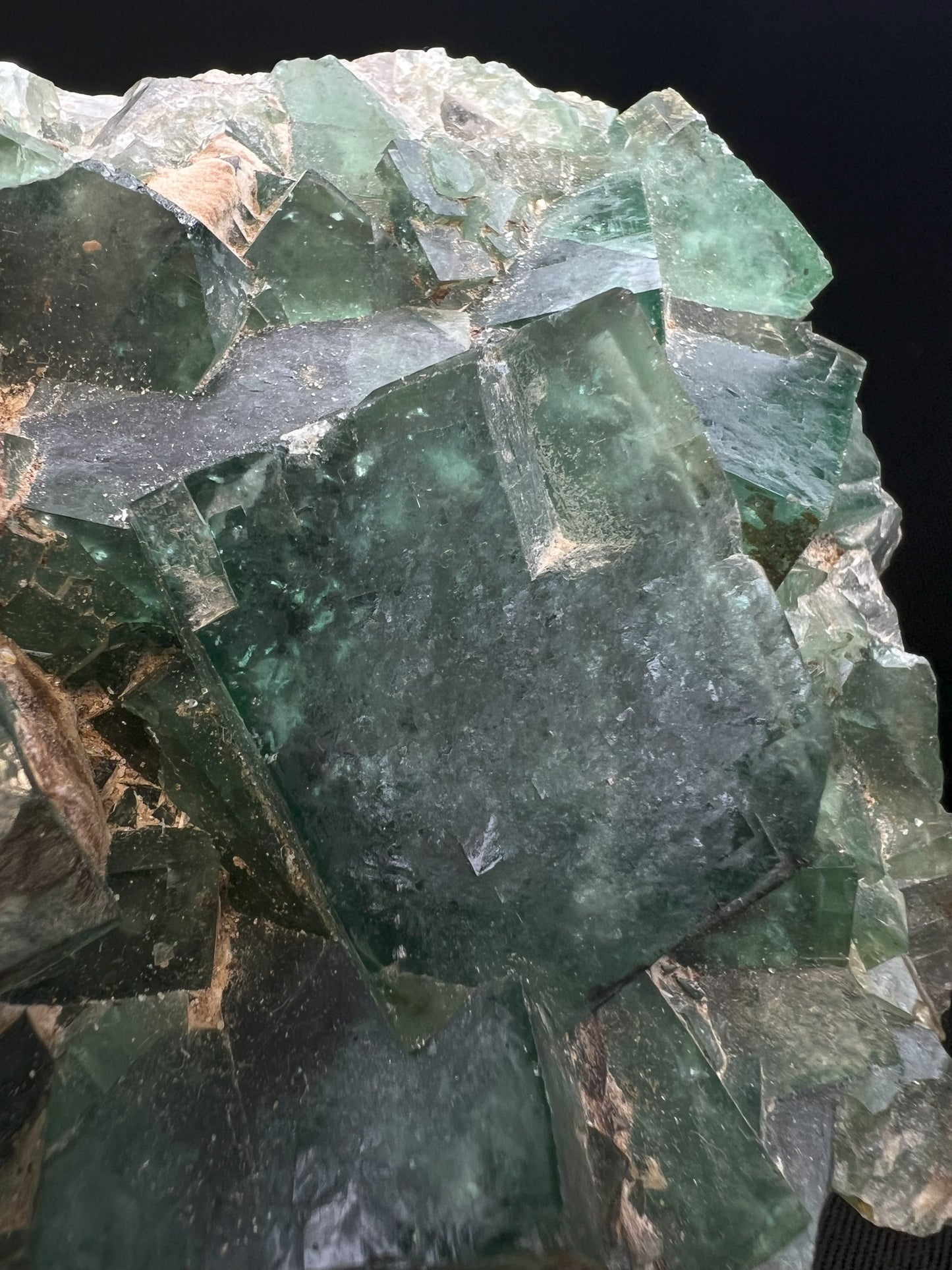Green Fluorite Cluster on Matrix From Madagascar
