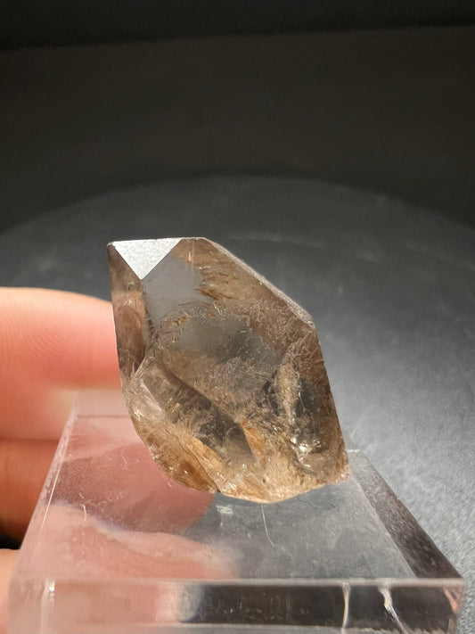 Double Terminated Elestial Smoky Quartz from Madagascar Collectors Piece Statement Piece Home Decor