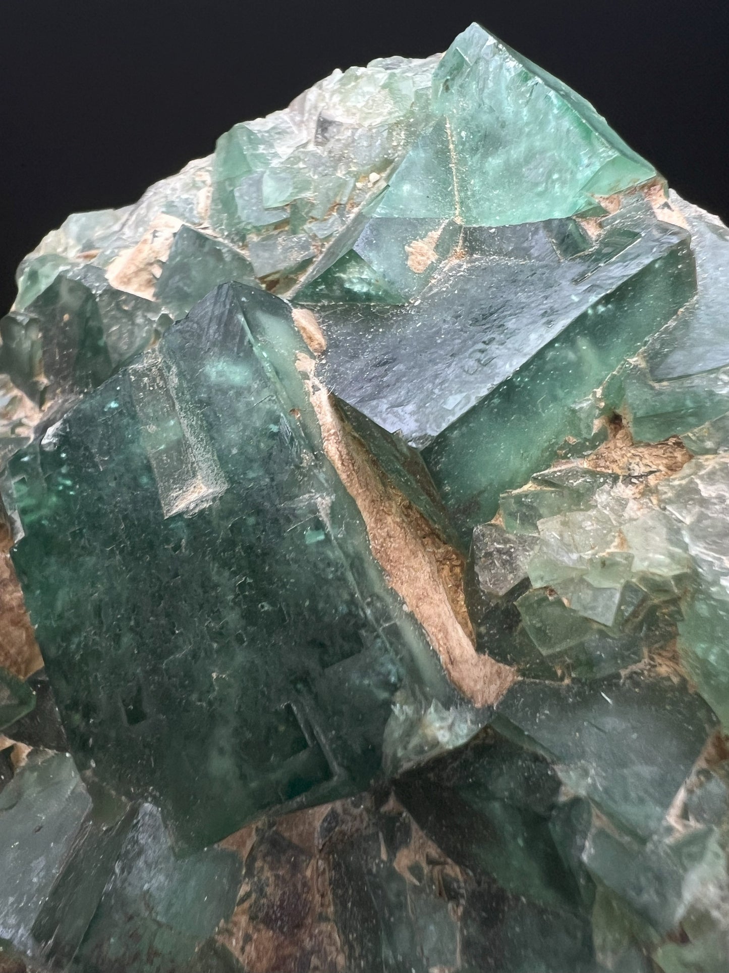 Green Fluorite Cluster on Matrix From Madagascar