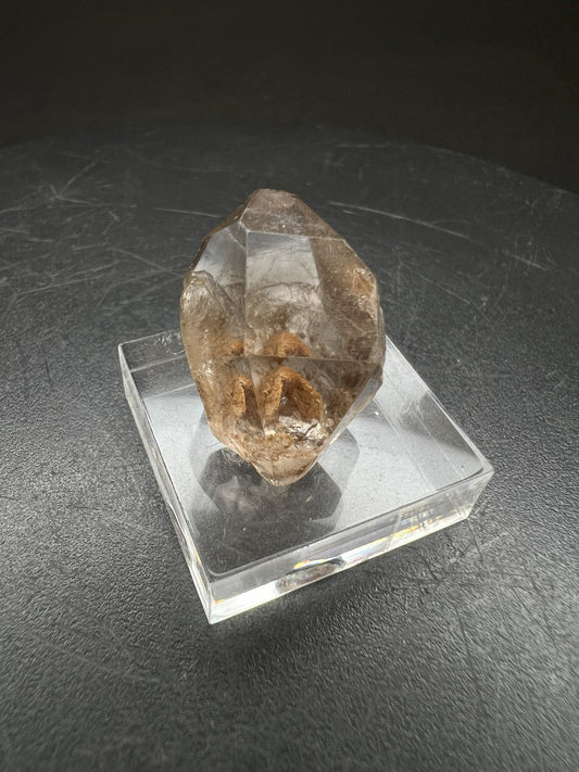 Double Terminated Elestial Smoky Quartz from Madagascar Collectors Piece Statement Piece Home Decor