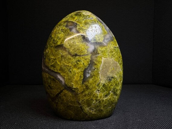 Polished Green Opal Freeform- Home Decor, Statement Piece Active