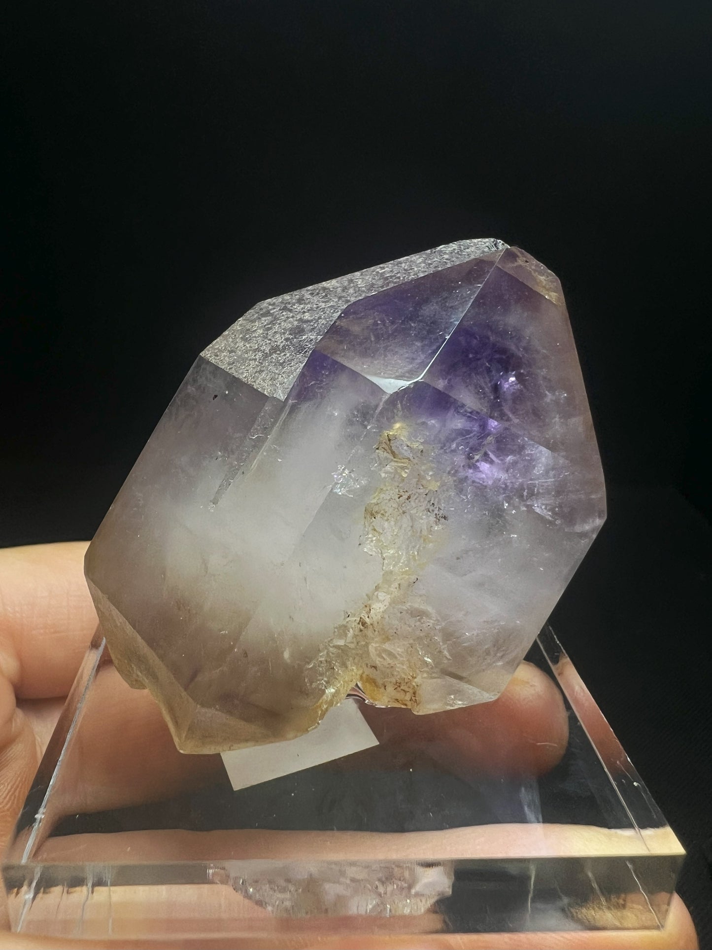 Rare Natural Exceptional Elestial Amethyst Twin Sceptre From Madagascar Collectors Piece Home Décor Statement Piece