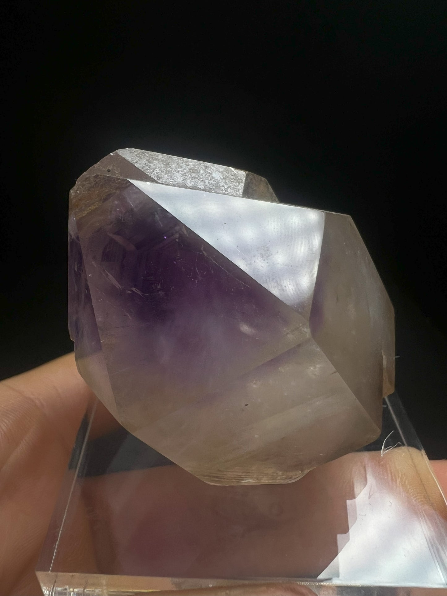Rare Natural Exceptional Elestial Amethyst Twin Sceptre From Madagascar Collectors Piece Home Décor Statement Piece