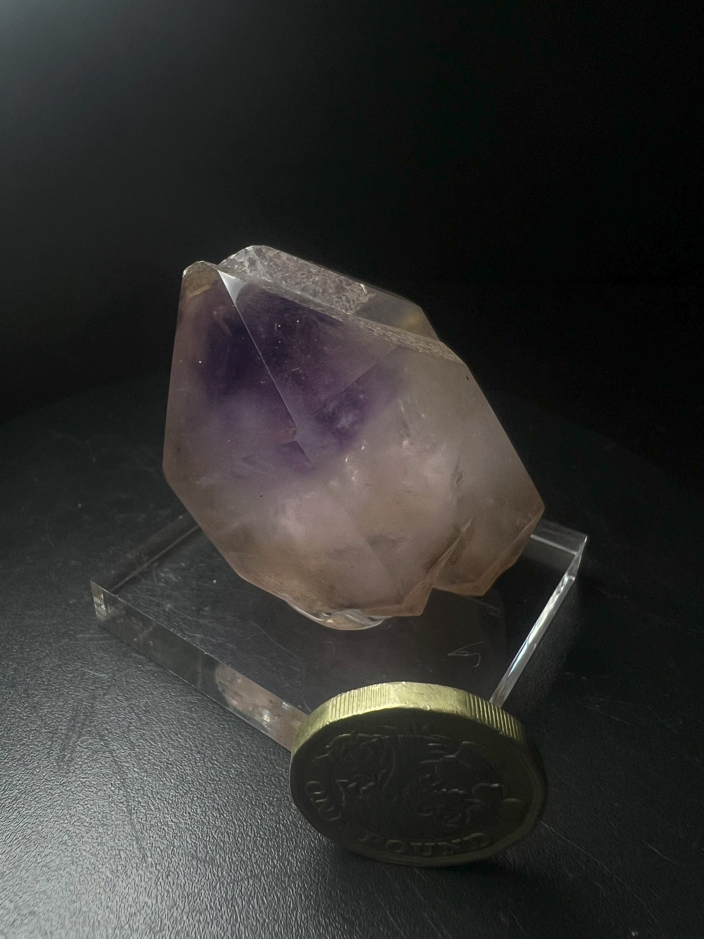 Rare Natural Exceptional Elestial Amethyst Twin Sceptre From Madagascar Collectors Piece Home Décor Statement Piece
