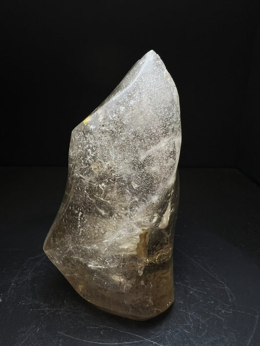 Outstanding Smoky Quartz Flame Standing Statement Piece Perfect Gift From Madagascar