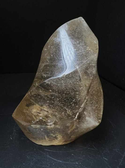 Outstanding Smoky Quartz Flame Standing Statement Piece Perfect Gift From Madagascar