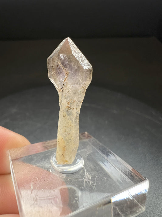 Elestial Amethyst/Smoky Quartz Sceptre from Madagascar Collectors Piece Statement Piece Home Decor