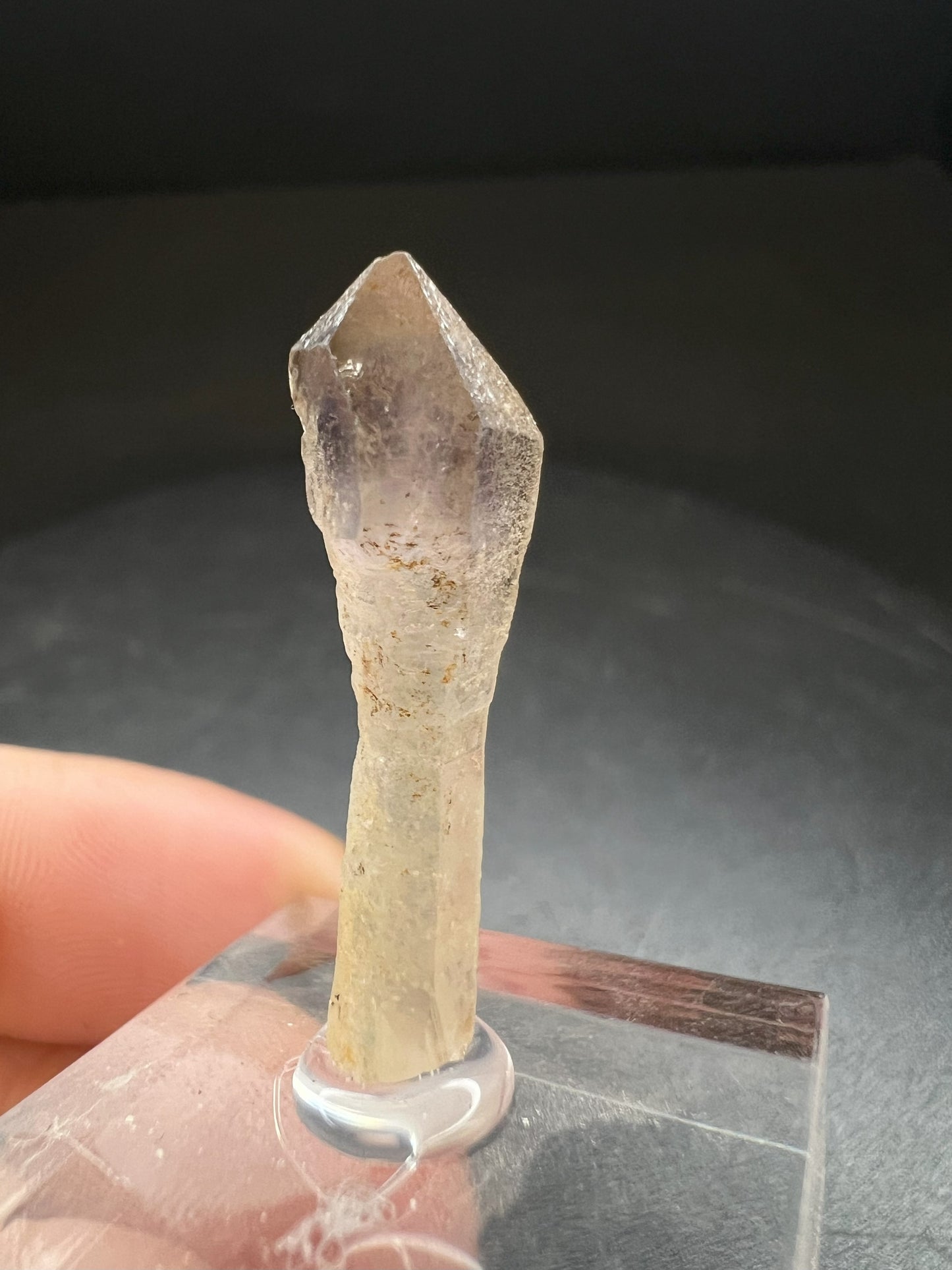 Elestial Amethyst/Smoky Quartz Sceptre from Madagascar Collectors Piece Statement Piece Home Decor