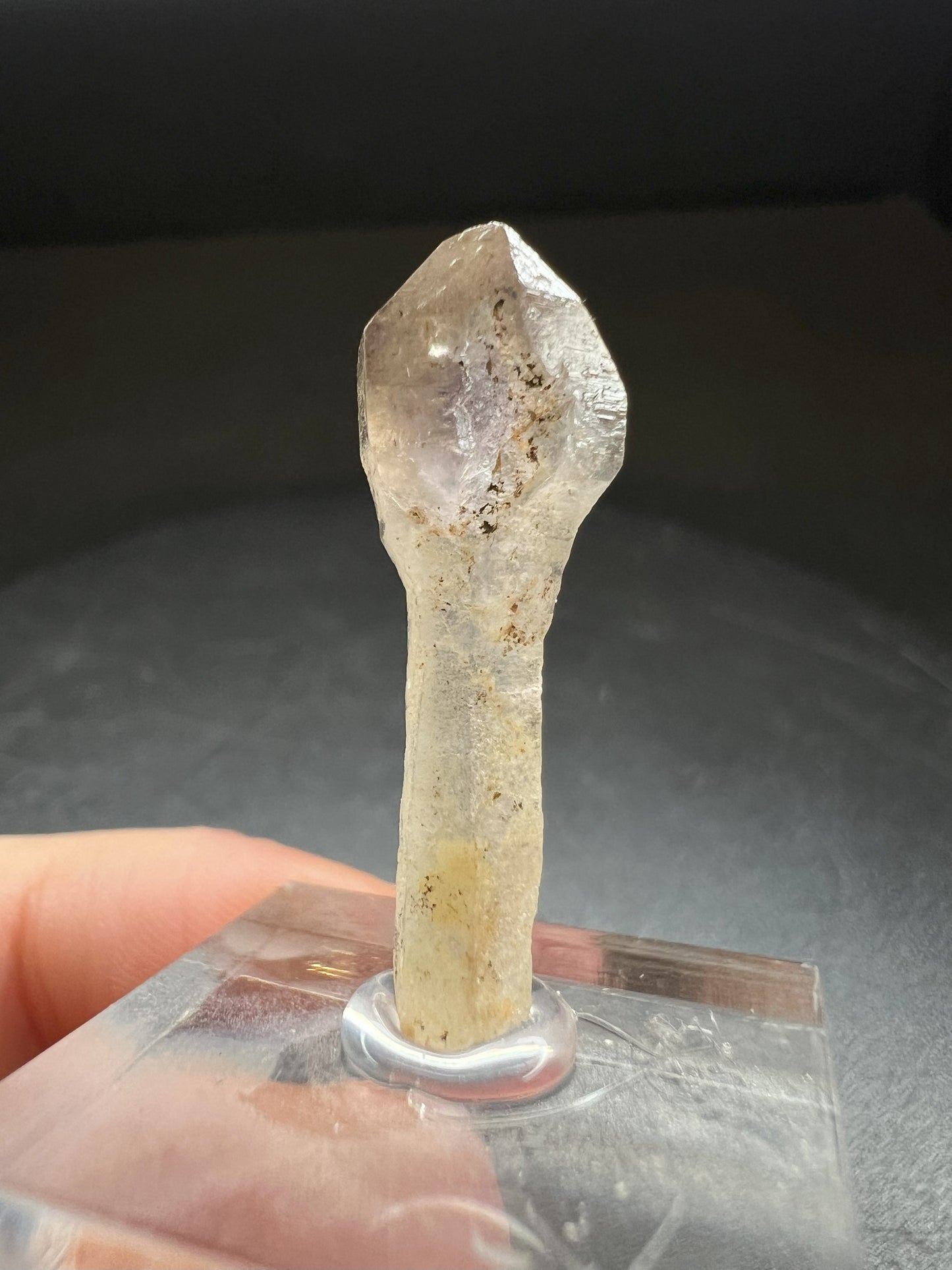 Elestial Amethyst/Smoky Quartz Sceptre from Madagascar Collectors Piece Statement Piece Home Decor