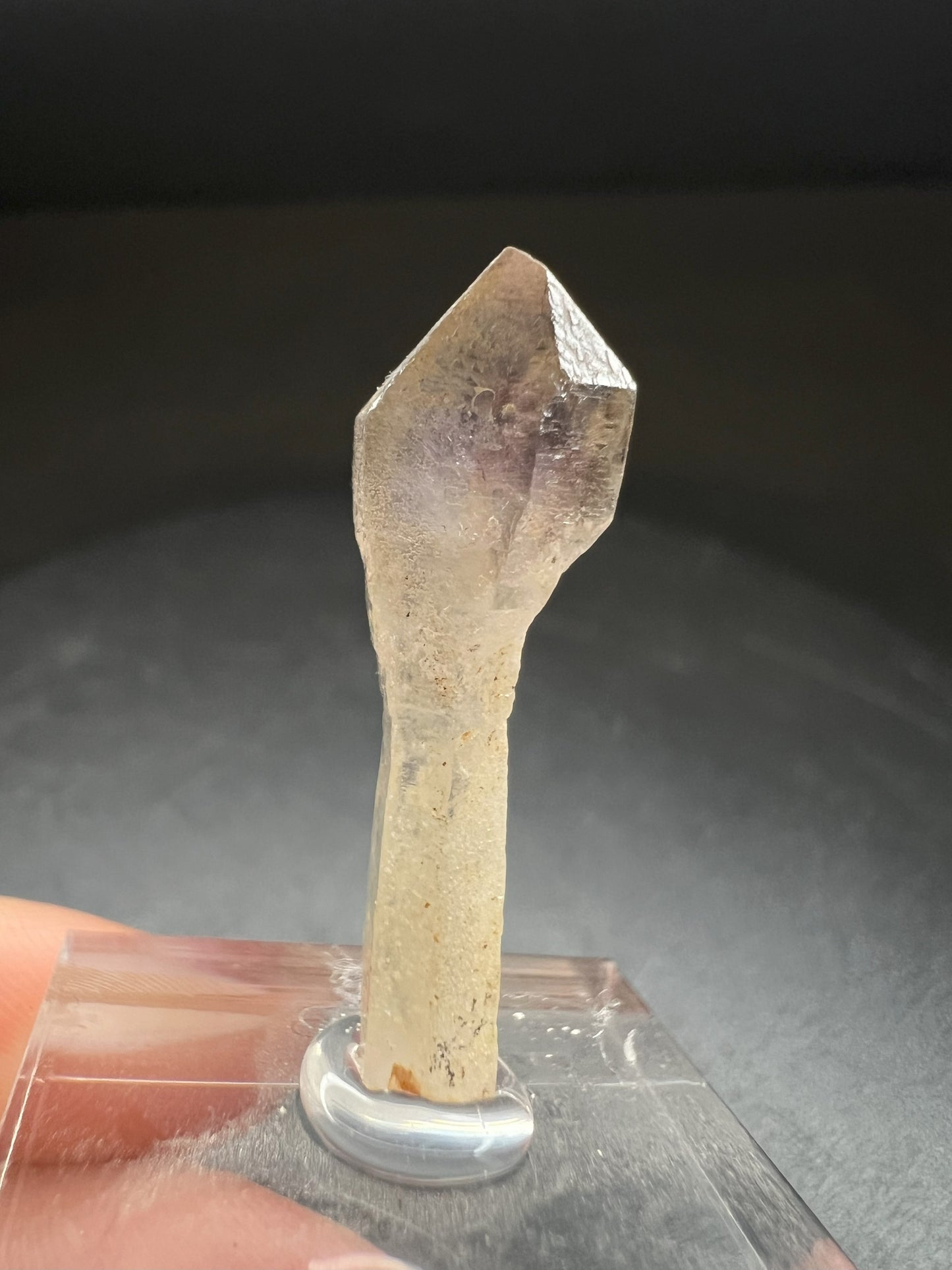 Elestial Amethyst/Smoky Quartz Sceptre from Madagascar Collectors Piece Statement Piece Home Decor