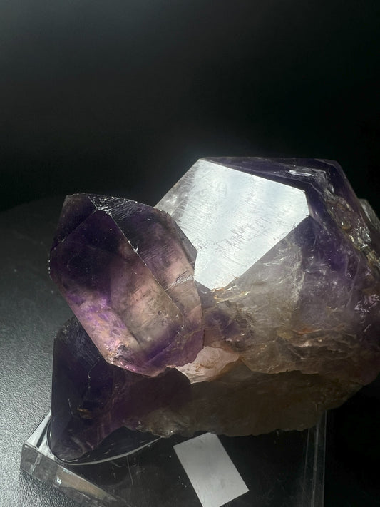 Rare Natural Elestial Amethyst Cluster from Madagascar Collectors Piece