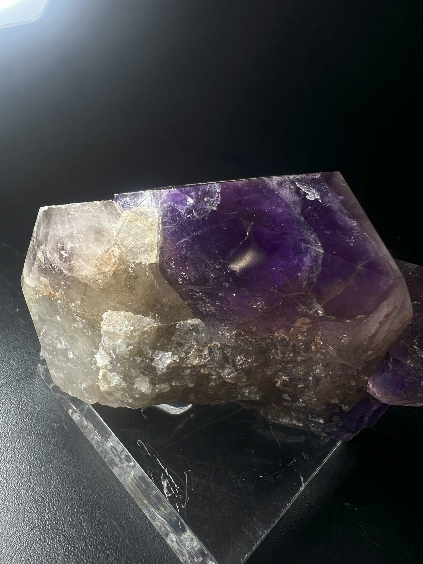 Rare Natural Elestial Amethyst Cluster from Madagascar Collectors Piece