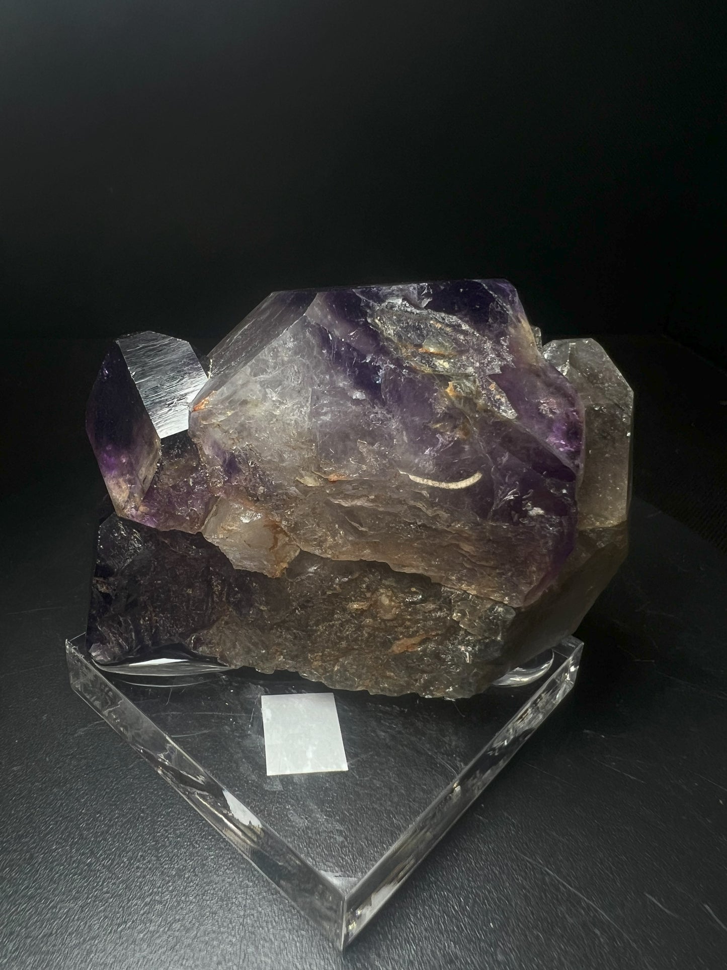 Rare Natural Elestial Amethyst Cluster from Madagascar Collectors Piece