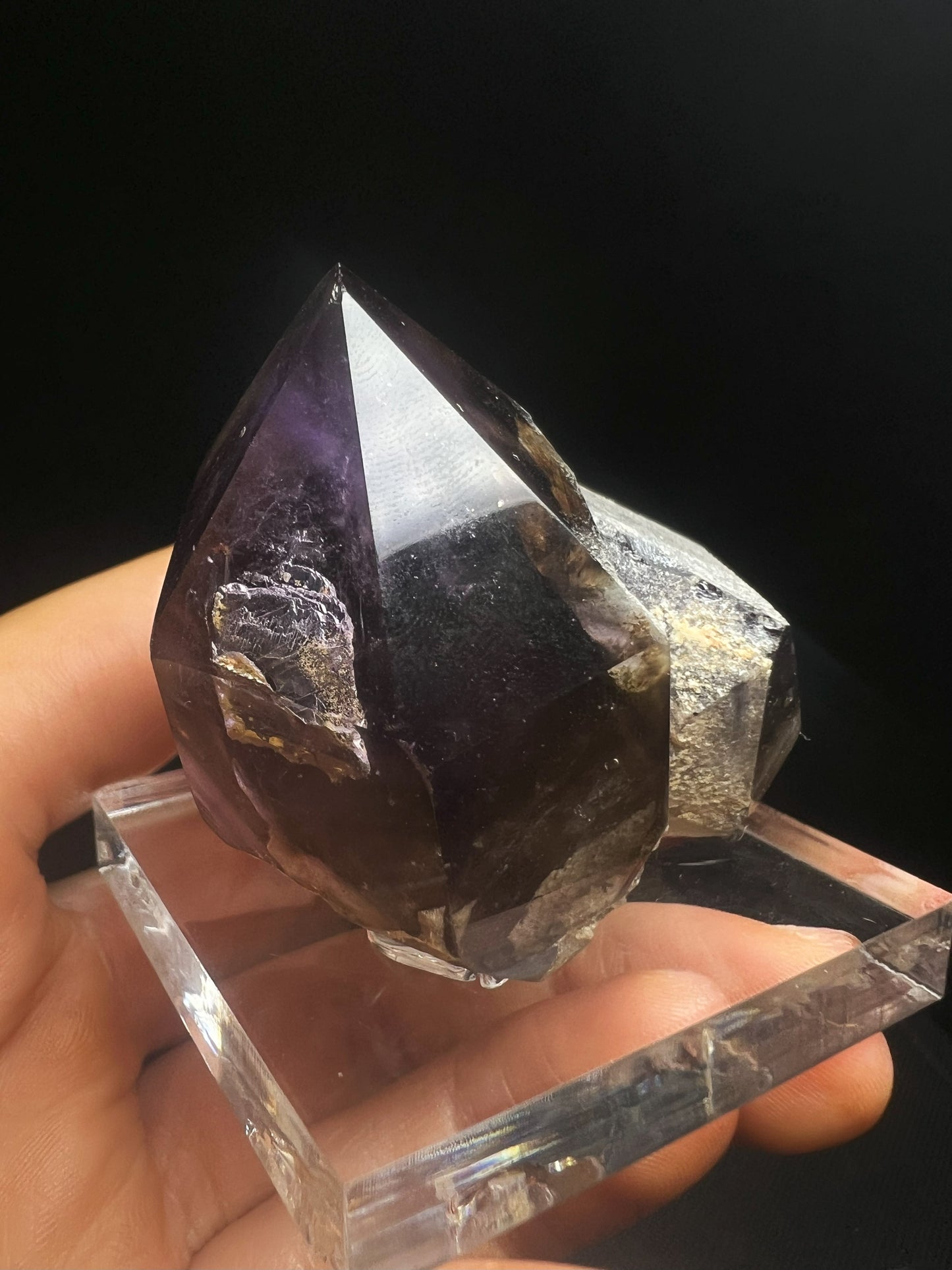 Rare Natural Exceptional Elestial Amethyst Sceptre from Madagascar Collectors Piece Statement Piece Home decor