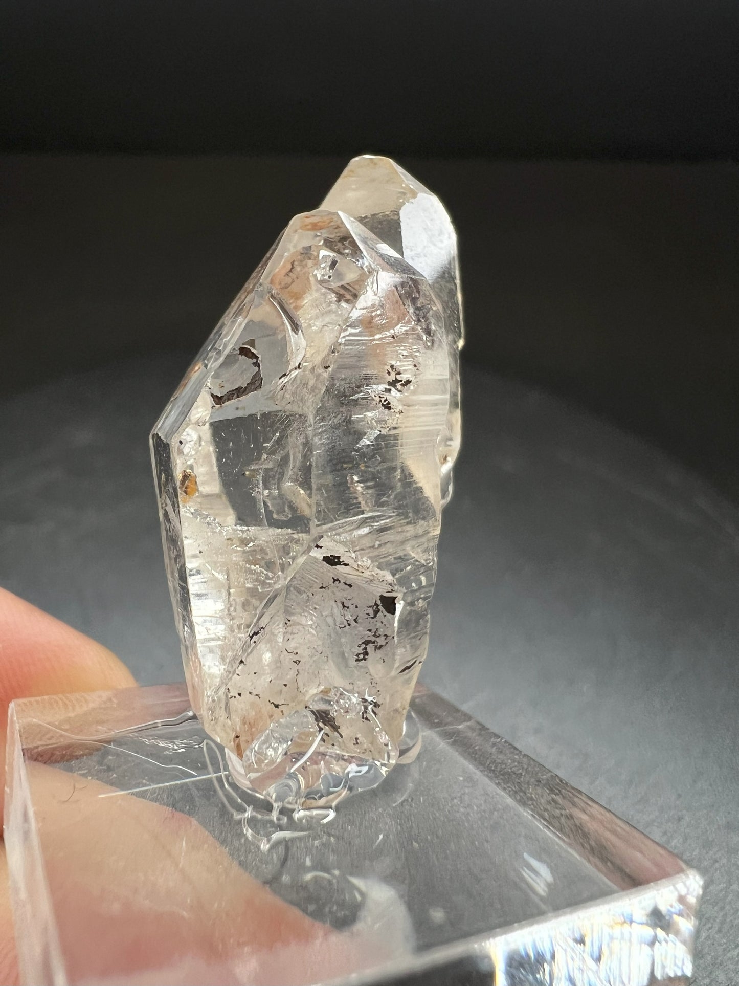Elestial Clear Quartz Twin Sceptre from Madagascar Collectors Piece Statement Piece Home Decor